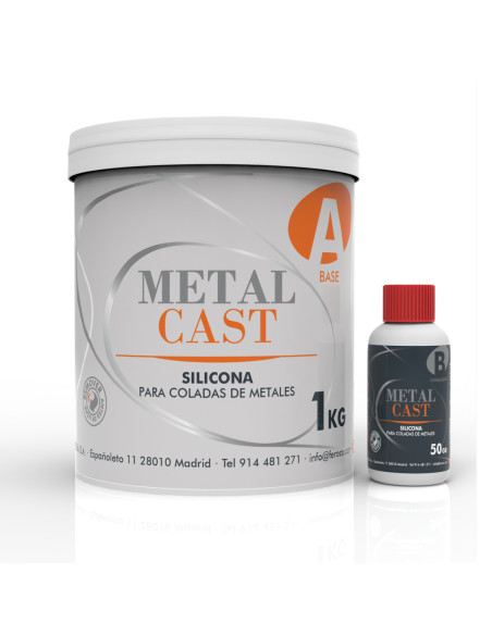 MetalCast Zinnsilikon Shore A50 Formen Niedrigschmelzmetalle Metallguss 300°C