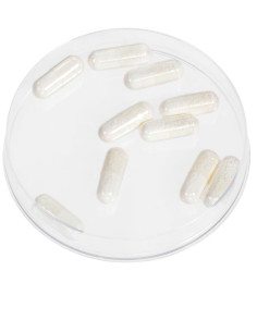 Edible white foam capsules for special effects mouth FX 2