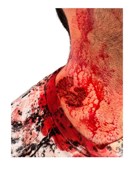 Prótesis silicona mordisco The Bite maquillaje FX cine teatro Halloween