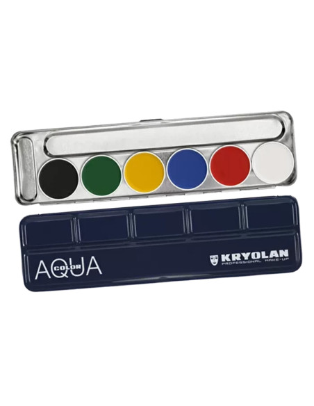 Palette trucco compatto glicerina 6 colori viso e corpo FX