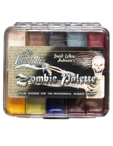 Paleta maquilhagem álcool zombie FX 10 cores pele silicone látex