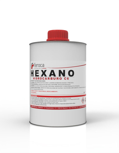 Esano solvente alifatico incolore volatile per uso professionale in laboratorio - 500 ml