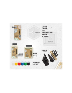 Kit inicio Jesmonite AC100 resina acrílica al agua moldeo y colada 2