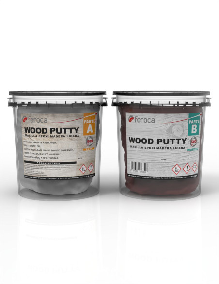 Lightweight two-component epoxy putty Wood Putty wood finish floats - 1 kg