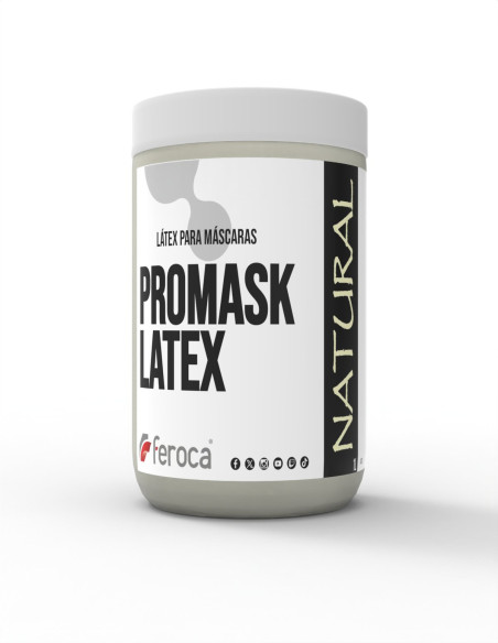 Promask Latex látex natural pincelável para máscaras e props efeitos especiais - 1 litro / Natural