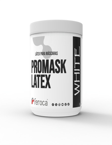 Promask Latex látex natural pincelável para máscaras e props efeitos especiais - 1 litro / Branco