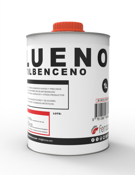 Tolueno metilbenzeno solvente aromático profissional limpeza diluição - 1 litro