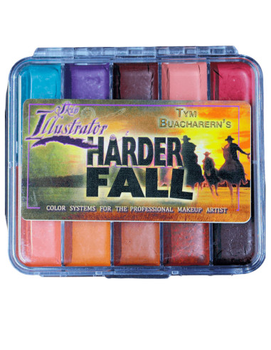 Paleta maquilhagem álcool Skin Illustrator Harder Fall tons escuros pele