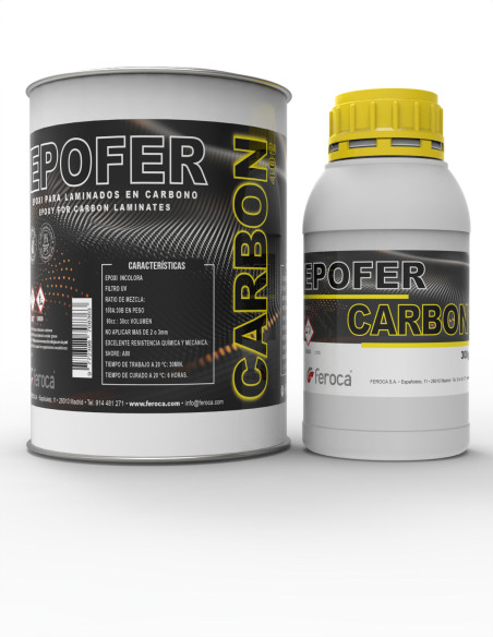 Epofer Carbon 402 transparent UV epoxy resin for carbon fibre laminating