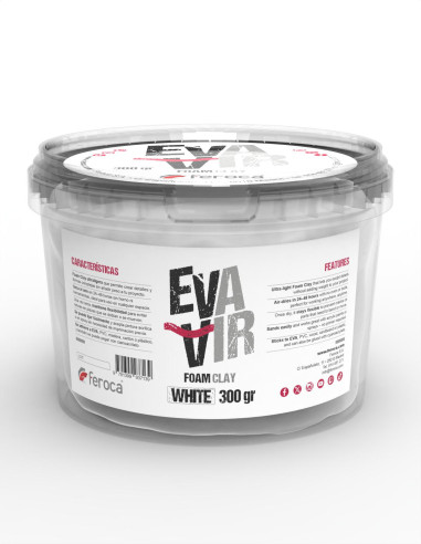 EVA AIR Branco - Espuma de argila profissional -