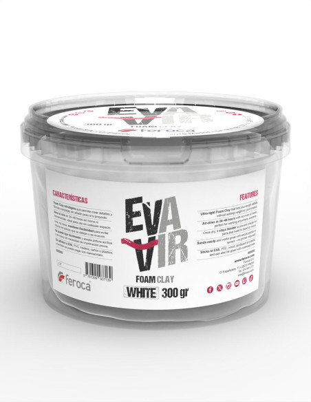 EVA AIR Bianca foam clay professionale cosplay ultraleggera flessibile 300g