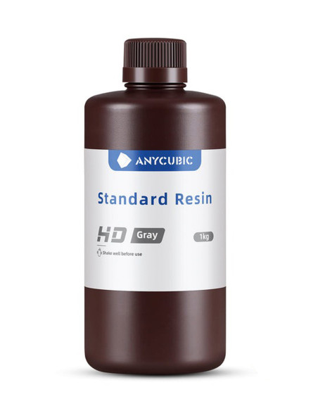 Résine photopolymère HD gris mat impression 3D LCD DLP miniatures