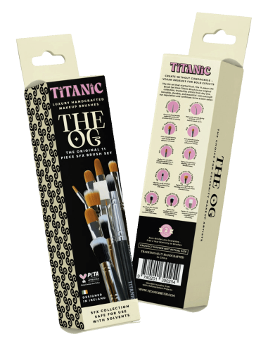 11-teiliges professionelles SFX-Pinsel-Set für Spezialeffekt-Make-up, vegan