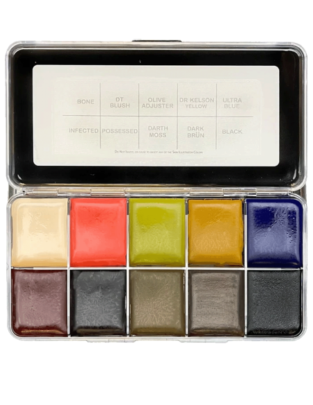Skin Illustrator 28 Late Alkohol-Makeup-Palette 10 Farben FX