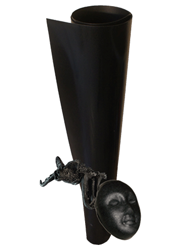 Worbla's Black Art schwarzer formbarer Thermoplast für Cosplay und Spezialeffekte