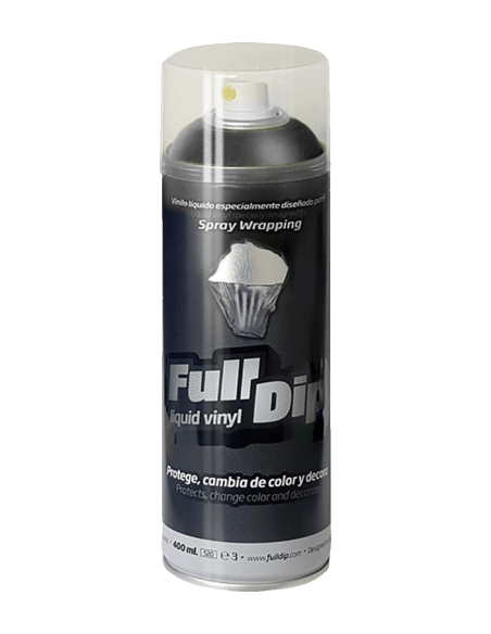 Flexible liquid vinyl spray solid colours matte finish UV resistant – Black / Gloss Clear