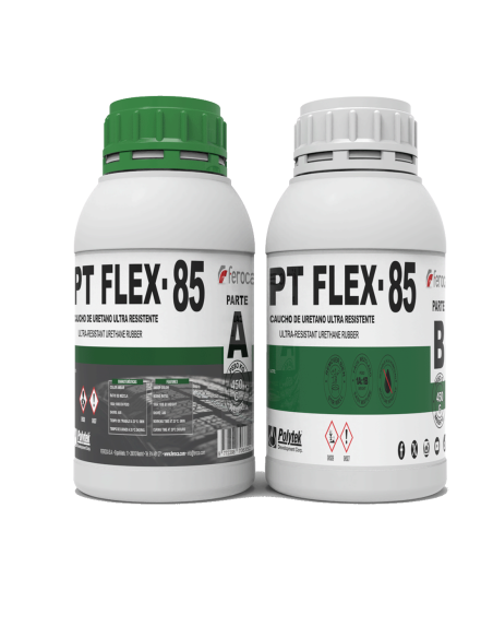 PT Flex 85 Polyurethankautschuk Shore 85A abriebfest Formenbau – 900-g-Set