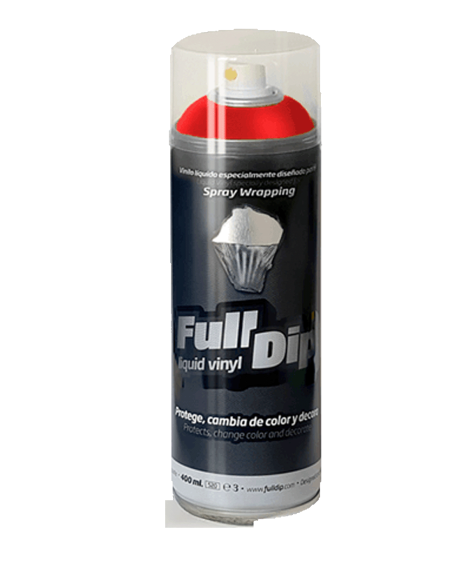 Metallic flexible UV-resistant liquid vinyl spray 400 ml FullDip - Red