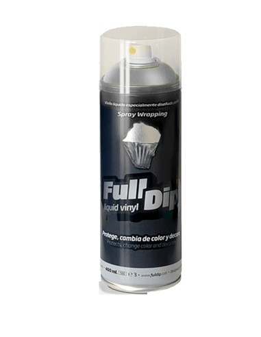 Metallic flexible UV-resistant liquid vinyl spray 400 ml FullDip - Hyper Silver