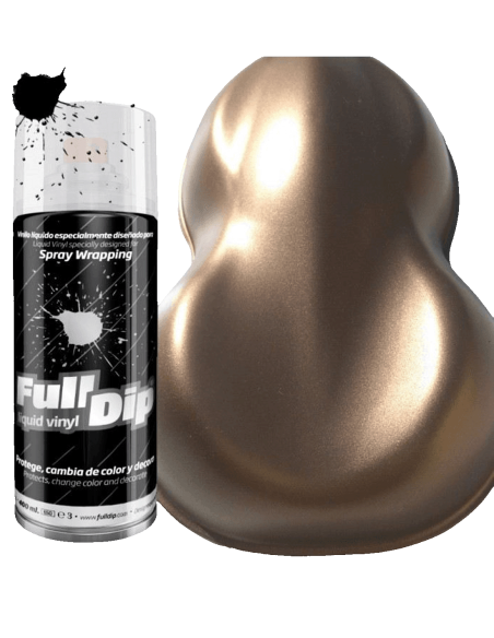 FullDip vinilo líquido spray efecto candy nacarado resistente UV 400 ml - Marron Avellana