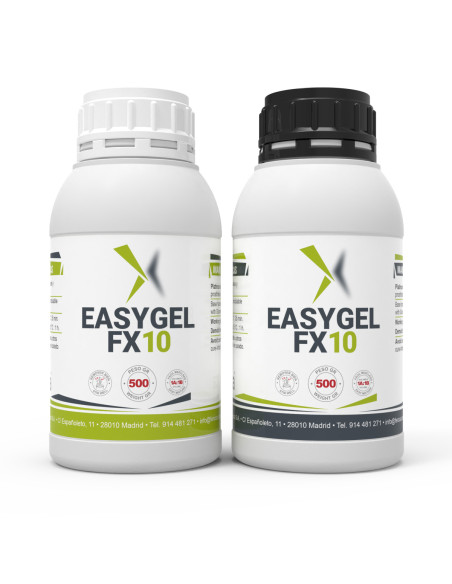 EasyGel FX10 silicone platino Shore A10 protesi FX e stampi traslucido - Kit da 1 Kg.