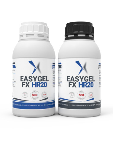 EasyGel FX HR20 silicone platine Shore A20 moules FX polymérisation rapide - Kit 1 kg.