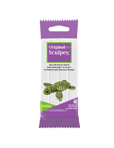 Super Sculpey White arcilla polimérica blanca 454g para escultura y moldeo