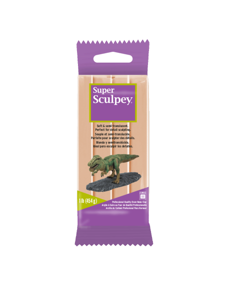 Super Sculpey beige translúcido 454 g arcilla polimérica para escultura