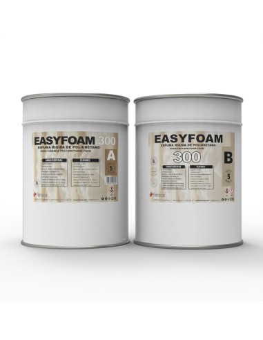 EASYFOAM 300 espuma rígida poliuretano densidad 300 escultura cosplay - Kit de 10 Kg.