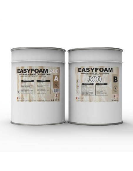 EASYFOAM 300 espuma rígida poliuretano densidad 300 escultura cosplay - Kit de 10 Kg.
