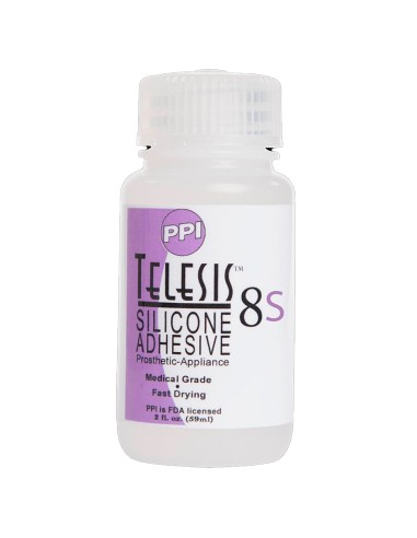 Telesis 8S slow-setting silicone prosthetic adhesive SFX character makeup