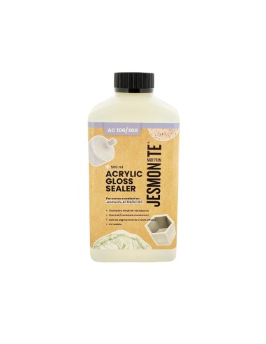 Sellador acrílico brillante Jesmonite AC100 protección UV flexible - 500 ml