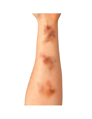 Tatuaggi FX temporanei lividi invecchiati pelle chiara trucco effetti speciali