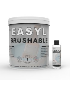 Self-thixotropic condensation silicone Shore A27 brush-on mould making large format