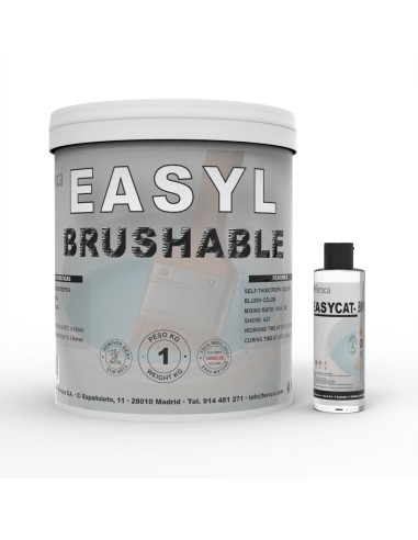 Self-thixotropic condensation silicone Shore A27 brush-on mould making large format