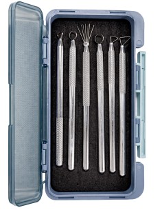 Set 7 ferramentas precisão aço inoxidável moldagem escultura FX