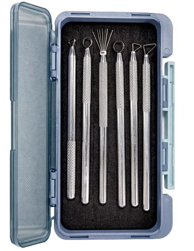 Set 7 ferramentas precisão aço inoxidável moldagem escultura FX