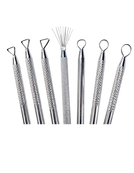 Set 7 outils de précision acier inoxydable moulage sculpture FX