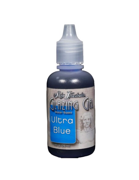 Skin Illustrator Glazing Gels maquillagem SFX hematomas feridas pele 30ml - Ultra Blue