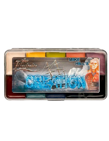 Paleta maquillagem FX Skin Illustrator Mike Hill 6 cores efeitos especiais