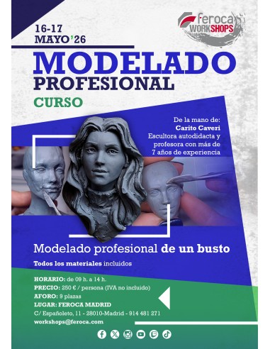 Workshops Feroca. Workshop Feridas planas do molde 11-12 abril 2026 | Feroca