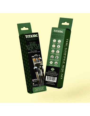 Titanic FX Brush Kit The Stipple Squad | Pinceaux FX | Feroca
