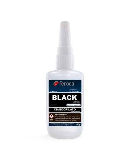 Ciano Black 50g - Cianoacrilato Negro | Feroca