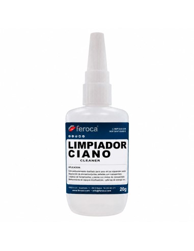 Limpiaciano 20g - Disolvente de Cianoacrilato | Feroca