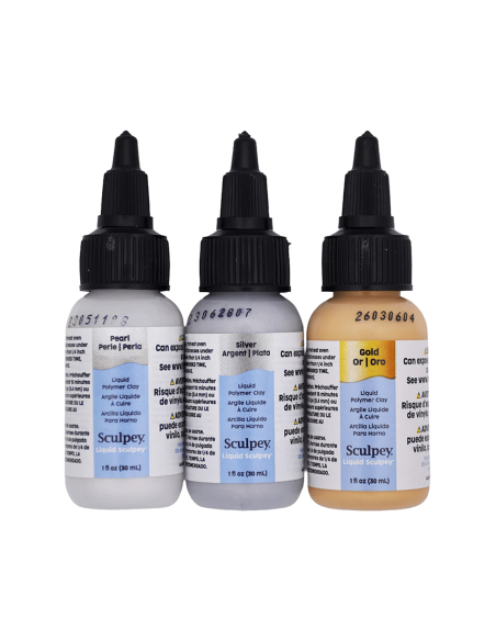 Liquid Sculpey Multi-Pack - Métalliques (3x1oz)