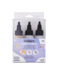 Liquid Sculpey Multi-Pack - Metálicos (3x1oz)