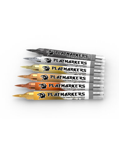 PLAYMARKERS SET - FULL METAL (6 ref.)