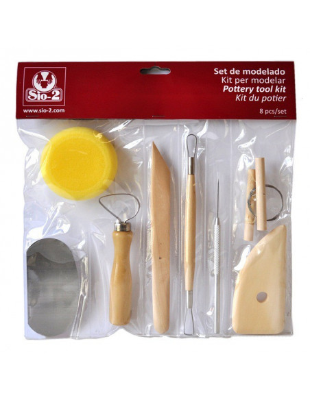 Set de modelage SIO-2 8 outils sculpture silicone et résine