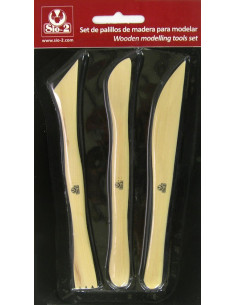 SIO-2 Holzmodelliernadeln Set Buchsbaum professionelles Modellieren Ton Skulptur 2