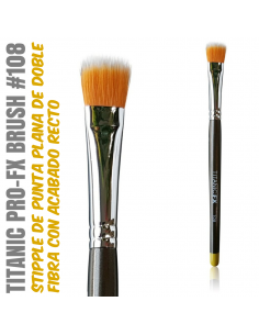 TITANIC PRO-FX BRUSH 108 -Stipple plana recta medio- 2